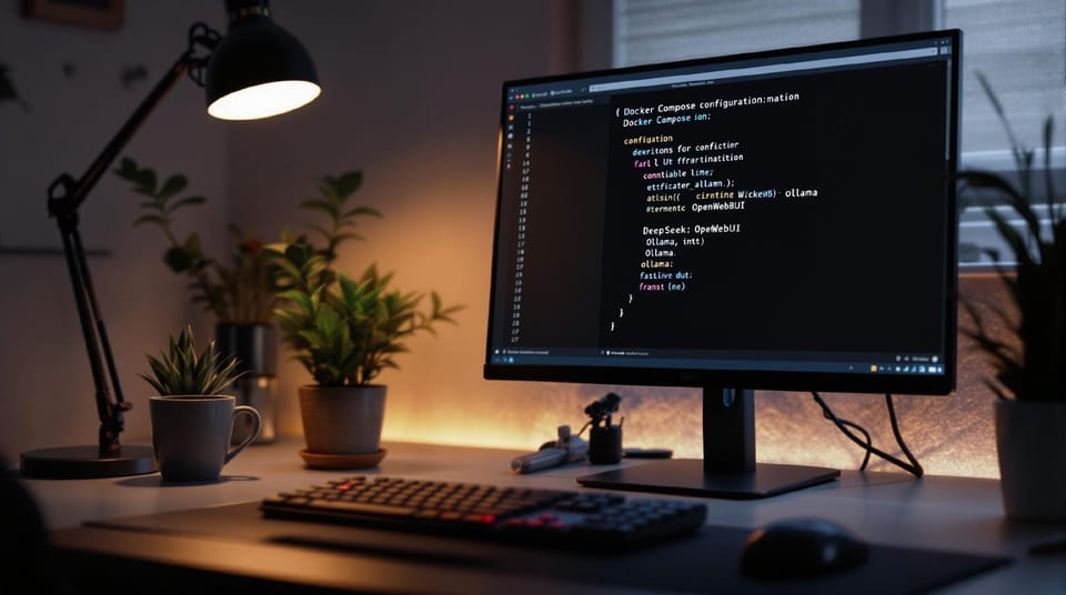 DeepSeek + OpenWebUI + Ollama через Docker Compose